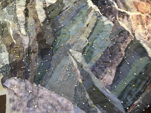 Mount Everest With Pins Up Close